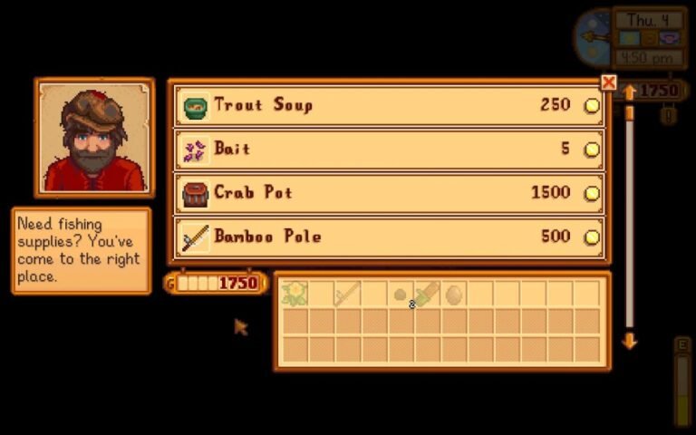 Can You Sell Fishing Rods Stardew Valley